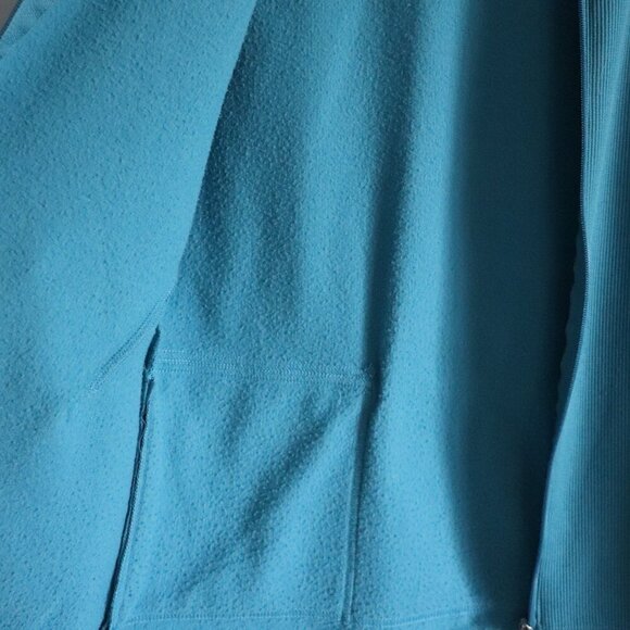 MEC Women's Sz Lrg Blue Full Zip Cycling Active Fleece Ribbed Stretch Jacket - Picture 9 of 15